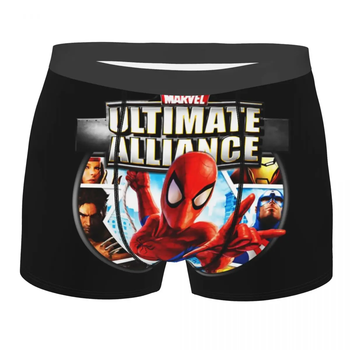 

Пользовательские супергерой Человек-паук с героями мультфильмов, нижнее белье, мужские эластичные трусы-боксеры