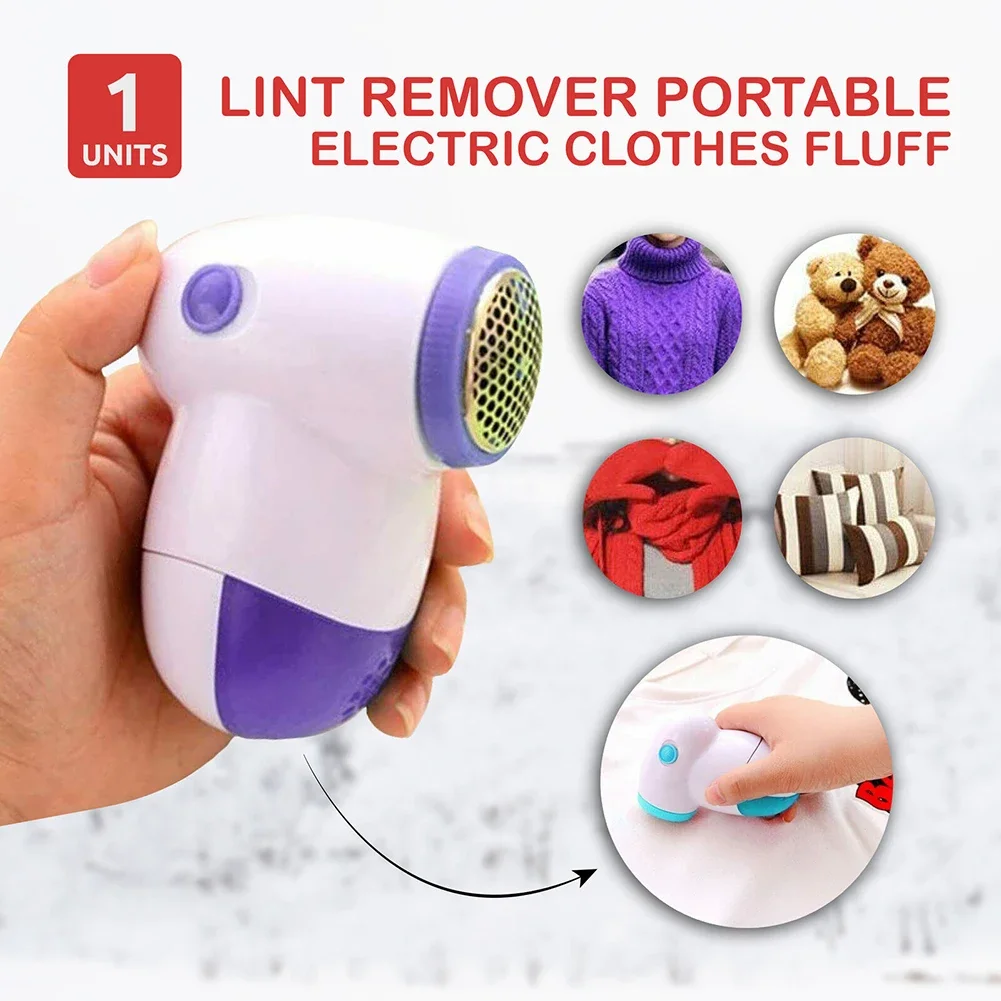 Electric Fabric Shaver Lint Remover Mini Portable Clothes Bobble Fluff Shaver Debobbler Battery Operated Trimmer Machine