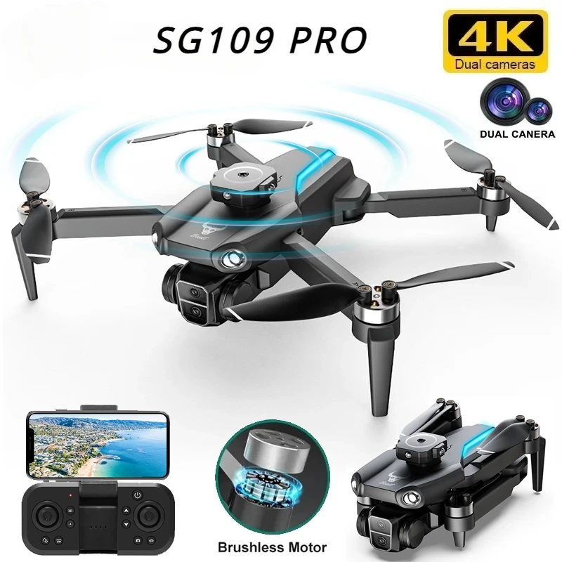 

SG109 Pro Mini Drone 4k Profesional HD Camera Obstacle Avoidance Aerial Photography Brushless Motor Foldable Quadcopter Kid Dron