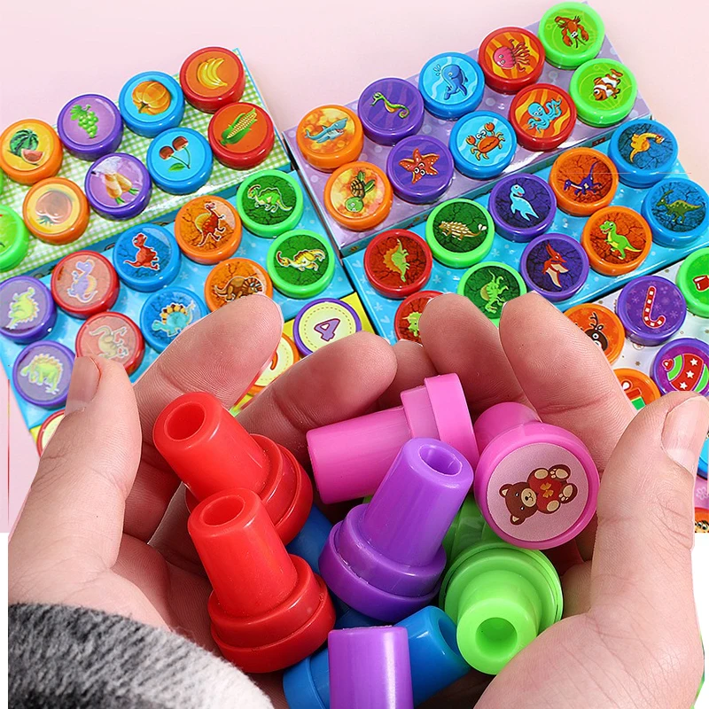 10PCS Children\'s Stamps Child Birthday Goodies Birthday Gift Guest Kids Lot Kids Party Bag Fillers Party Favours Kids YZ003