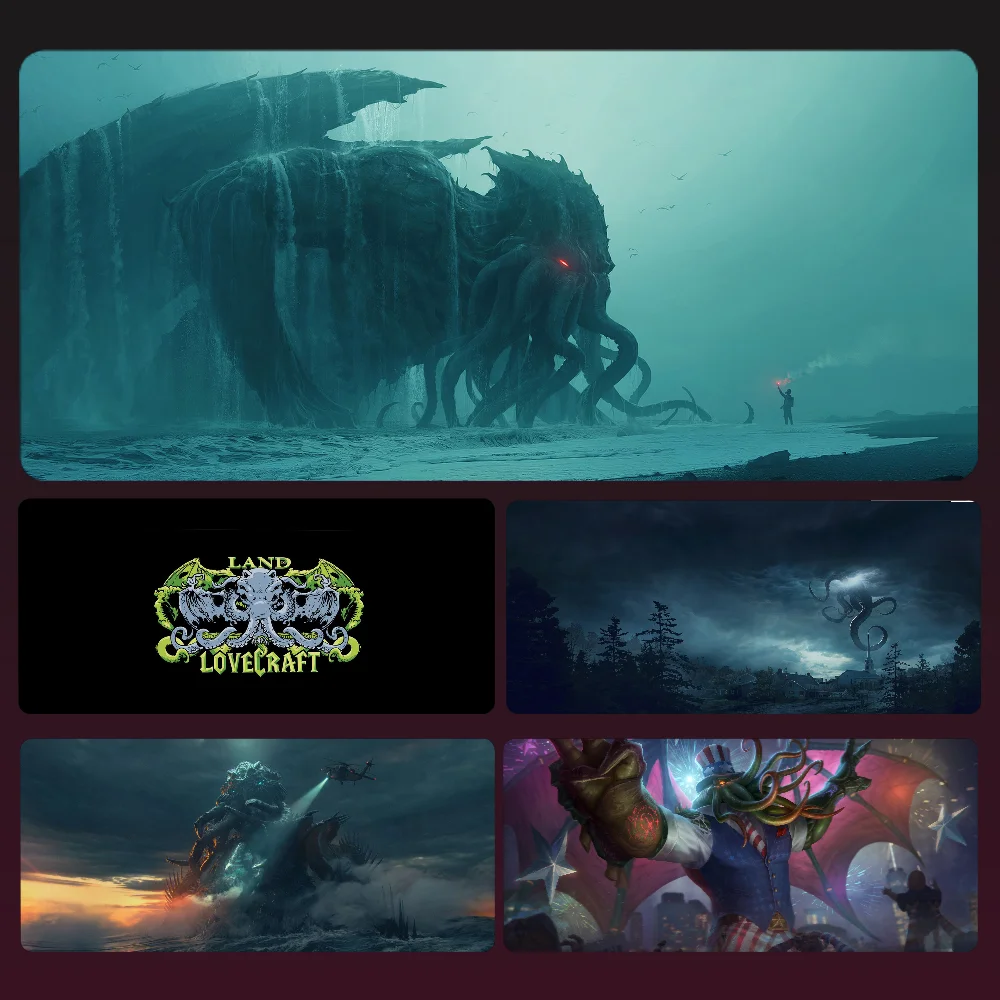 Sea C-Cthulhu Mousepad Mouse Mat Desk Mat With Pad Gaming Accessories Prime Gaming XXL Keyboard Pad