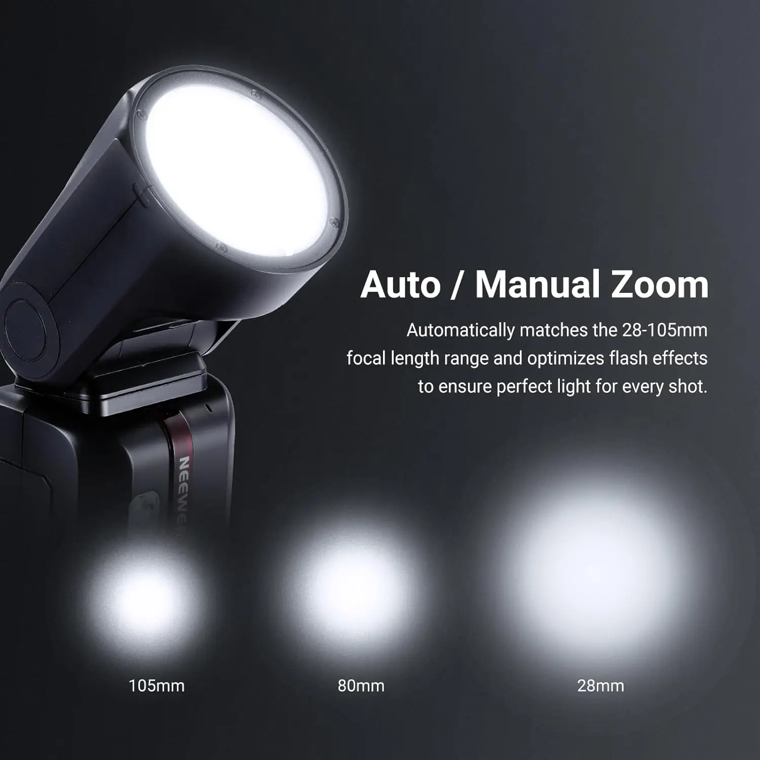 NEEWER Z2 PRO 2.4G TTL 라운드 헤드 플래시 스피드라이트 무선, 니콘/소니/캐논 카메라용 Godox TTL/M TCM 스위치와 호환 가능