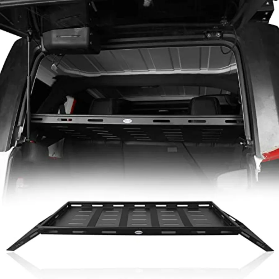 

Lightweight Steel Rear Trunk Cargo Rack Basket Interior Storage Luggage Carrier for 20072025 Jeep Wrangler JK JL Unlimited 4Doo