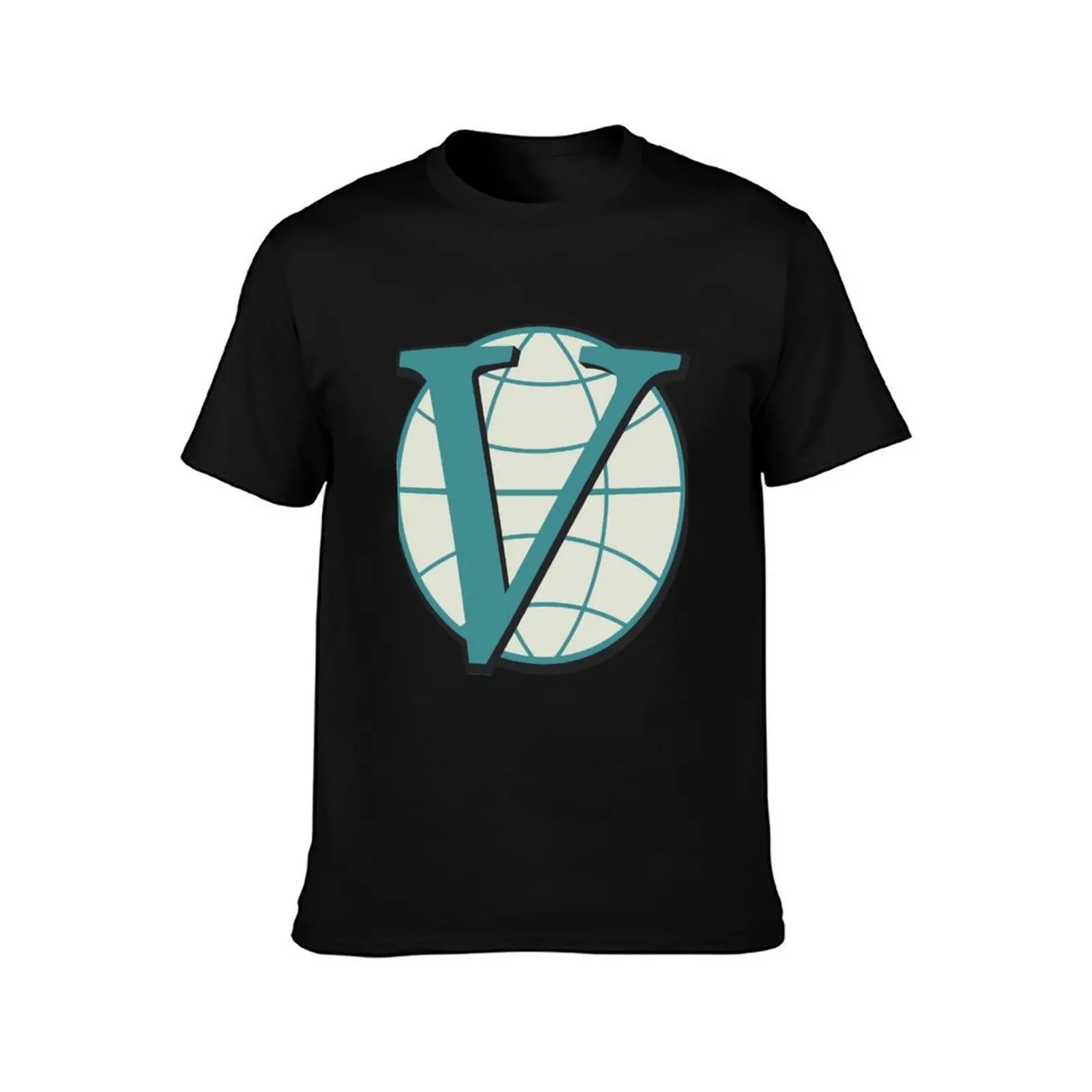 Venture Industries T-Shirt, Summer Casual Cotton Tee, Oversized Streetwear Tops, Vintage Graphic Print, Loose Fit Short Sleeve