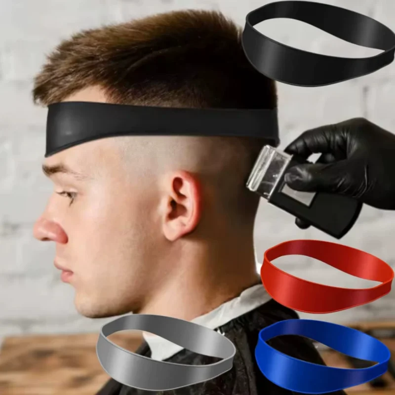1/2/4pcs Mix DIY Home Haircuts Curved Silicone Neckline Headband Shaving Template and Hair Cutting Guide Hair Styling Tool