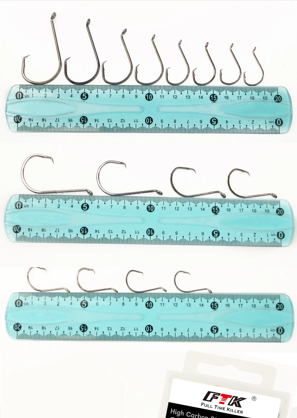 FTK Angelhaken Angeln Octopus Circle Hook 1-6 # -50 Stück 1/0-8/0 # -25 Stück chemisch geschärfte Haken aus Kohlenstoffstahl, Angelgerät – Detail 24