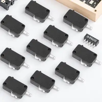 

10pcs 16A Replacement Micro Switch Snap Spdt For Microwave Oven Washing Machine Rice Cooker Freezer Normally Close 2 Pin