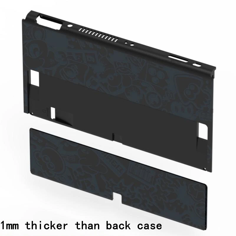 Replacement Bottom Case For Nintend Switch Oled Console With Back Stand For NS Oled Gaming Theme Protective Shell Cover White