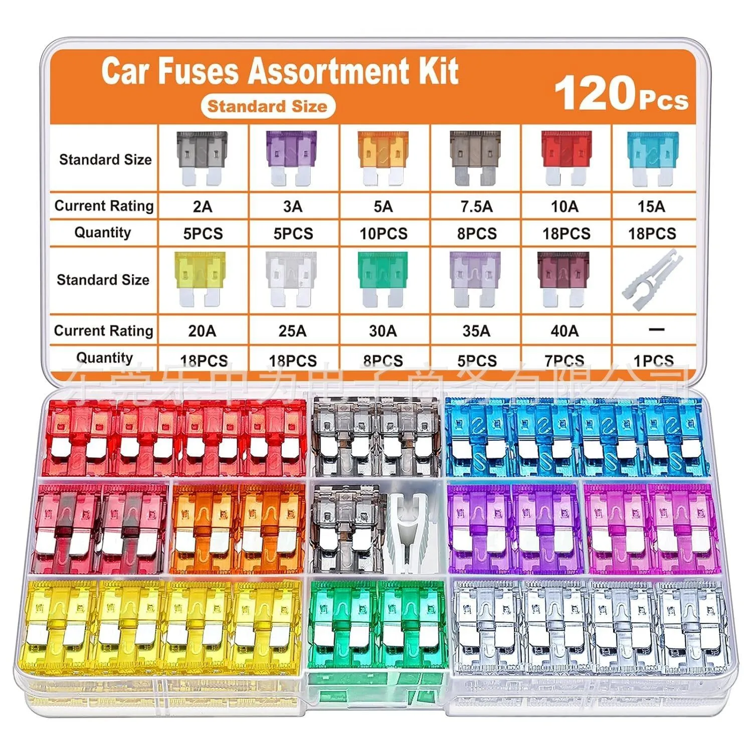 300/180/120 Stuks Auto Blade Zekering Assortiment Kit Auto Vrachtwagen Automotive Medium Kleine Zekering Gemengde Motorfiets Circuit zekering Met Doos