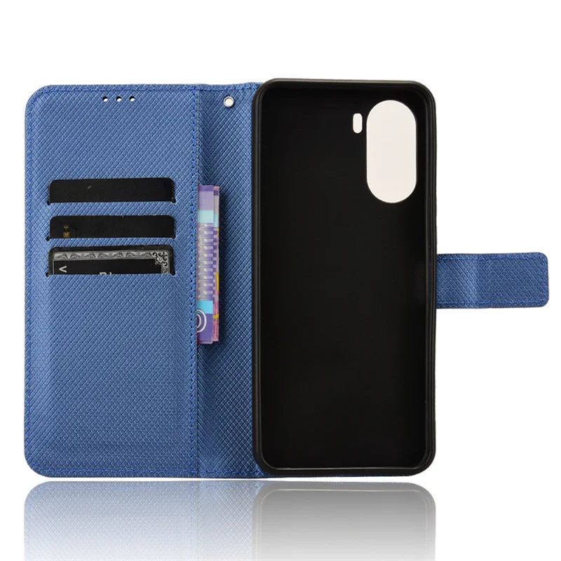 Cute Flip Book Style Cover For ZTE Libero 5G IV Wallet Stand holder Case For ZTE Libero 5G iii 5G ii Solid color with lanyard