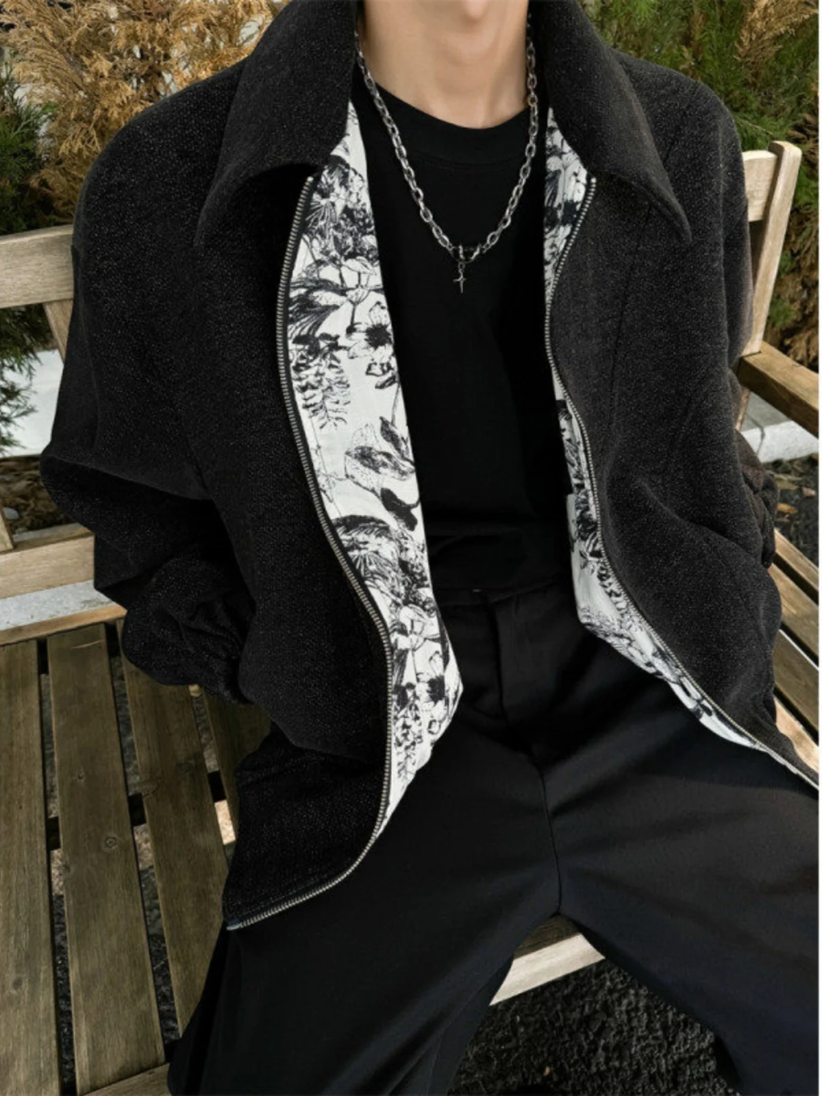 

Cleanfit American Sle Woolen ort Baseball Jaet Men's Spring Autumn Adstrative Cheered Outerwear Youth Trendy