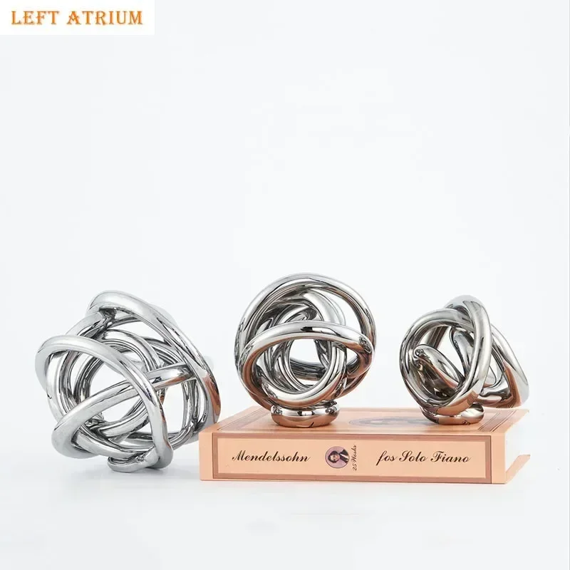 

Прозрачный стеклянный клинный узел, статуя, нерегулярная пеньковая веревка, абстрактные поделки, украшения, эстетический декор для комнаты, художественная скульптура