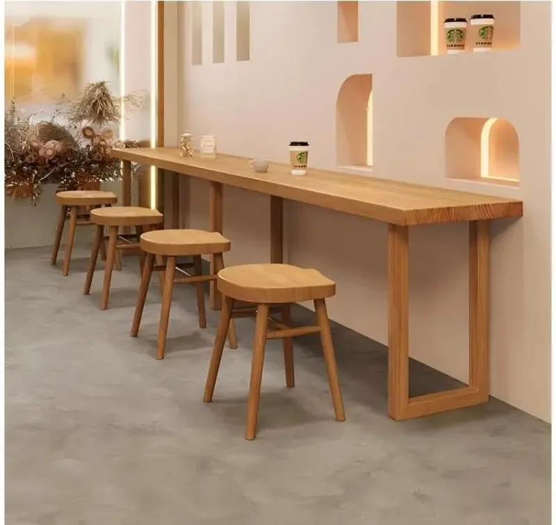 FOODLINE Modern Bar Counter Custom Size Commercial Bar Counter For Restaurant Reception Entertainment Venue