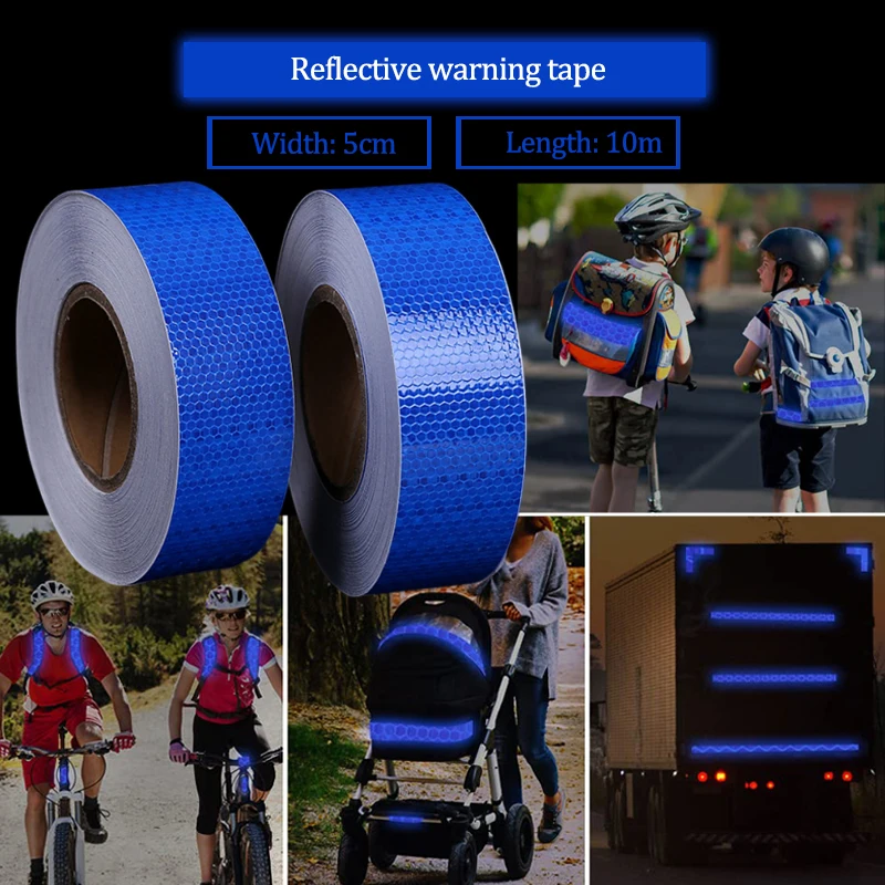 

Reflective Tape Traffic Safety Road Waring Reflector For Things Waterproof Adhesive Stickers For Car