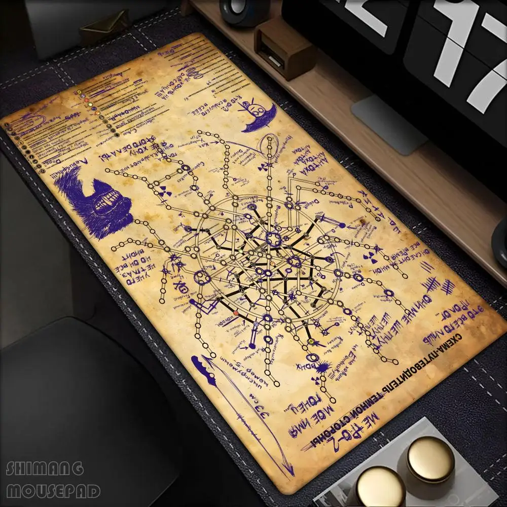 

Mouse Pad Large rubber mouse pad with lock edge computer gamer HD Metro Exodus printing desk pad keyboard pad