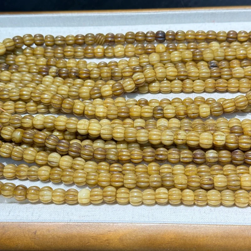 

Bone Pumpkin Long Strand 108 Pieces Approx.7x9mm Buddhist Beads Jewelry Accessories Bracelet