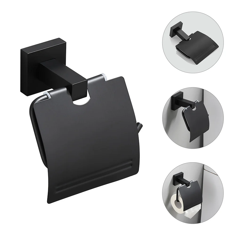 

Toilet Paper Holder Wall Mounted Rust Proof Stainless Steel Space Aluminum Tissue Roll Dispenser Bathroom Hardware Premium