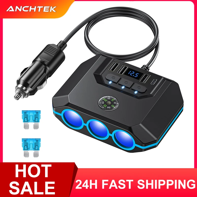 Anchtek 120W Car Ci…