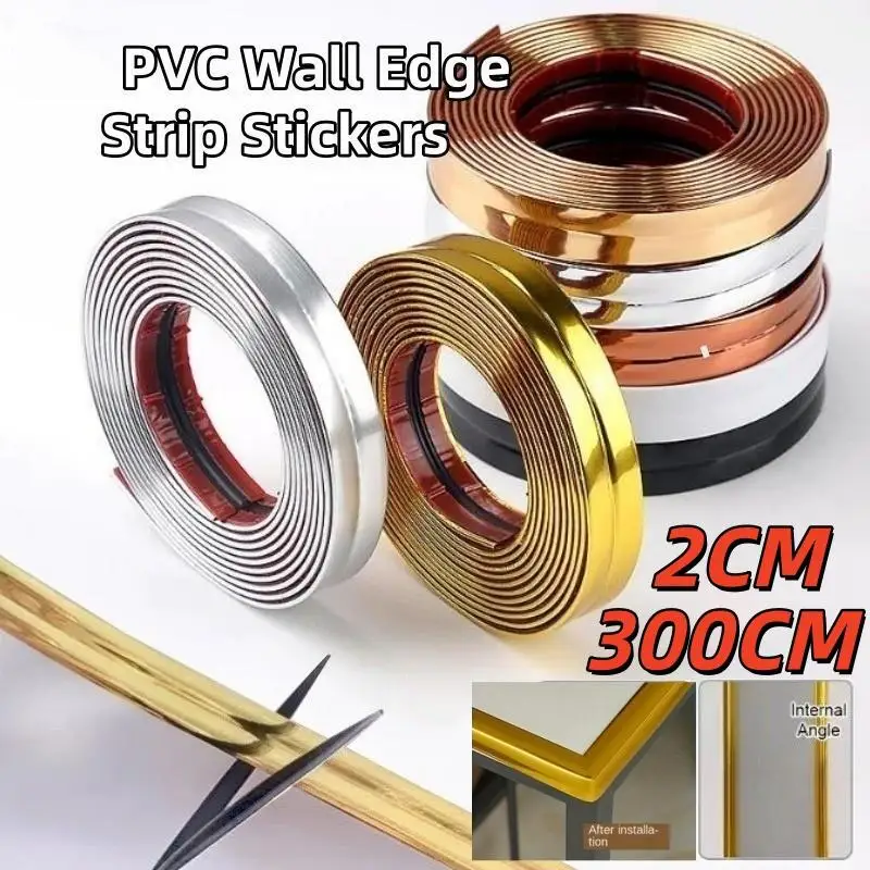 1Pcs Self-Adhesive Wall Gap Decor Line Edge Protection Strip Ceiling Molding Line Tile Gap Decor Line Wall Trim Line Home Decor