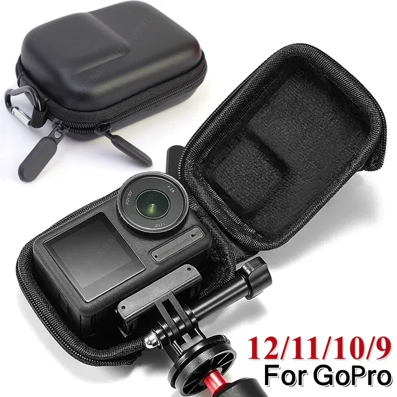 Carrying Protective Case for GoPro Hero 12 11 10 9 8 WaterProof EVA Mini Shell Bag Shockproof Storage Box For Go Pro Accessory