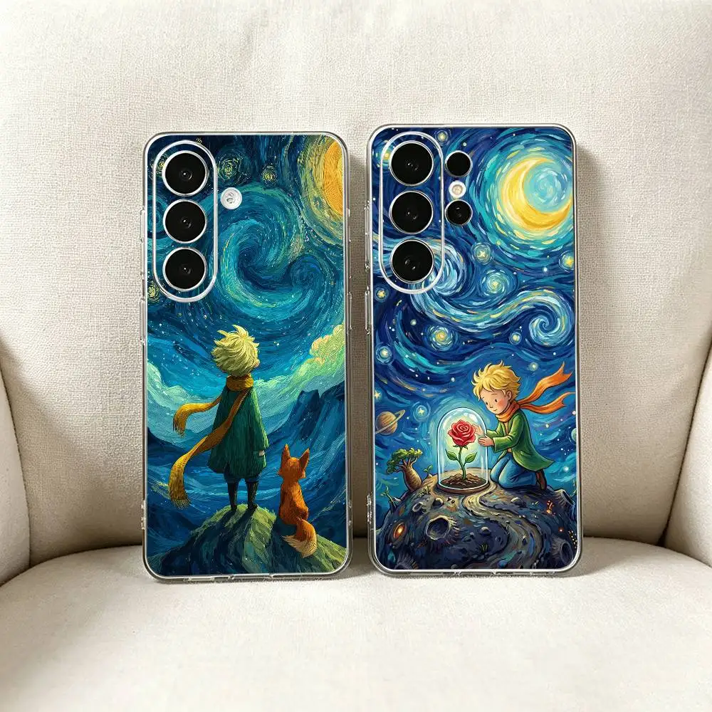 Classic L-Little P-Prince-p Clear Phone Case for Samsung S25, S24, S21, FE, S22, S23, S30, Ultra, S20, Plus, Lite