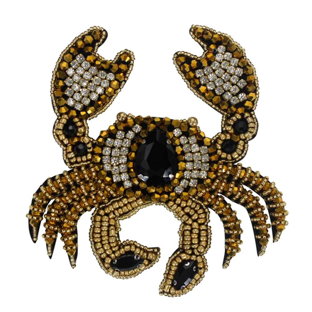 Sequin Applique Sew-on Applique, Beaded Rhinestones, Lobster, Crab Patches, Bag, Shoes, Clothes, Decorative Accessory