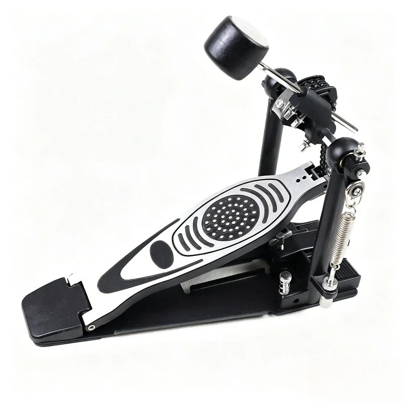 High-quality Alloy Single Bass Pedal Widened Non-slip Stable Durable Double Chain Bass Drum Pedal Musical Instrument Accessories