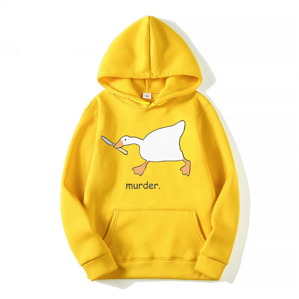 Murder Goose Hoodies, Meme engraçado impressão, camisola estética