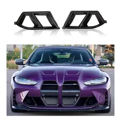 Dry Carbon Fiber Front Bumper Air Duct Vent Trim Replacement for BMW M3 G80 M4 G82 Front Bumper Air Duct Vent