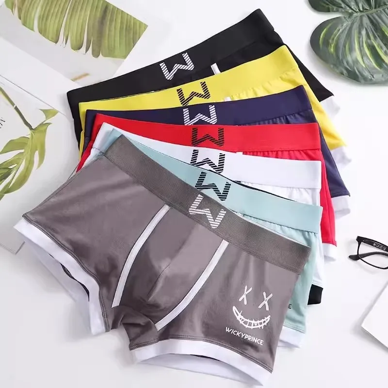 3PCS Mens Underwear Man Underpants Cotton Boxer Shorts Men Panties Boxer Underwear for Male U-Convex Sexy Comfort Boxers