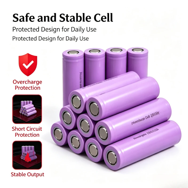 3.7V INR18650-35E New Premium 18650 Lithium Battery 3500mAh 20A Low Heat Cell For Mini Fan Camera Power SupplyProfessional grade