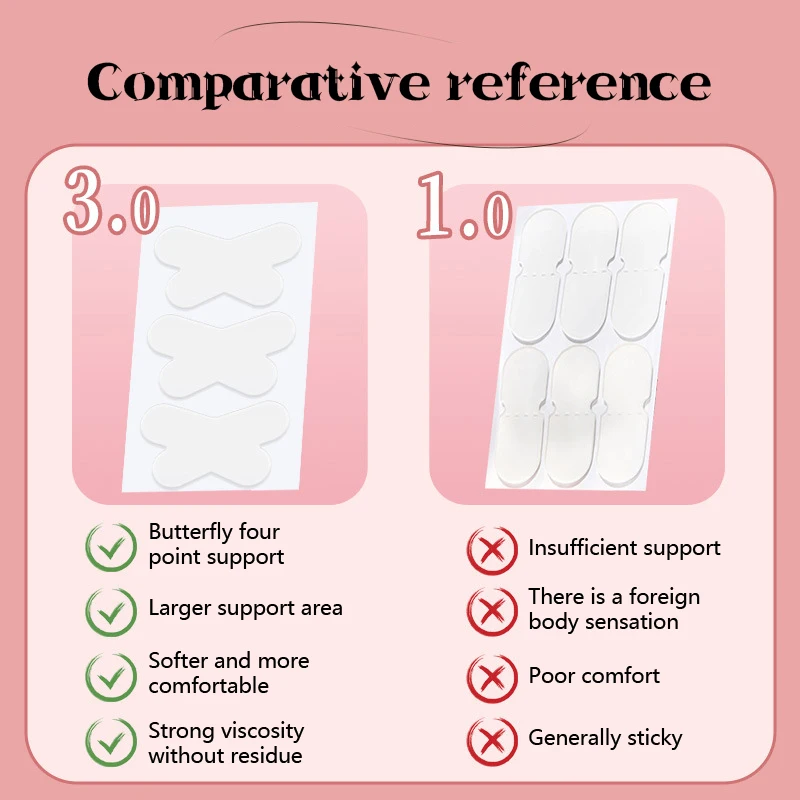 12/18/20Pcs/Box Butterfly Shaped Ear Corrector Elf Ear Stickers Ear Supporters Self Adhesive Cosmetic Ear Stickers