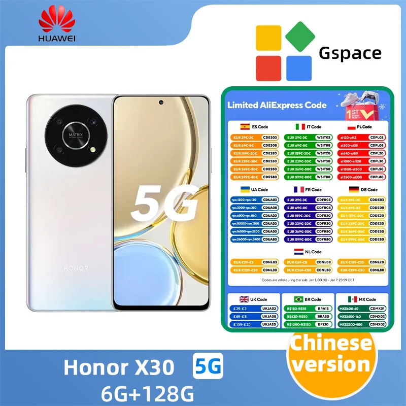 HONOR X30 5g Smartphone 6.81inch 120Hz Snapdragon 695 66W Super Charing 4800mAh  Android 11 Mobile phone original used phone