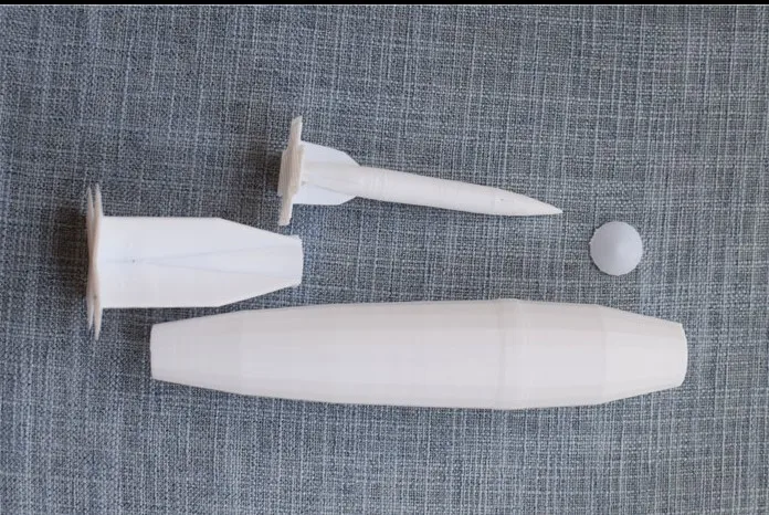 Mode World War II German V2 Submarine Launched Missile 1/144 Resin White Film Self-made Assembly Model 