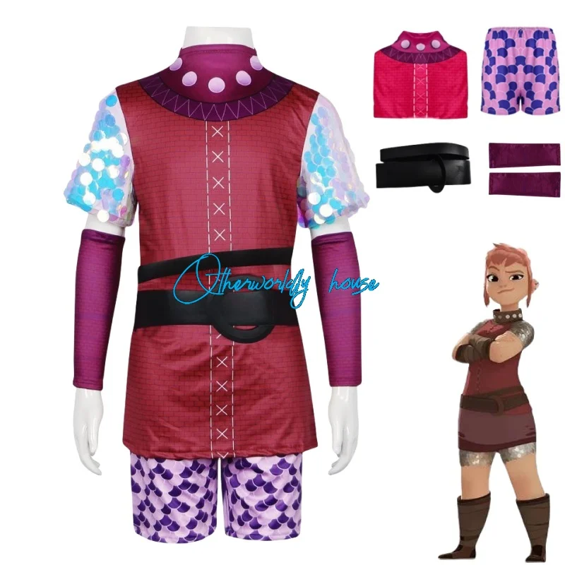 Anime Nimona Cosplay Costume Monster Girl Cosplay Costume KidsTop Pants Uniform Halloween Carnival Party Costume Disguise