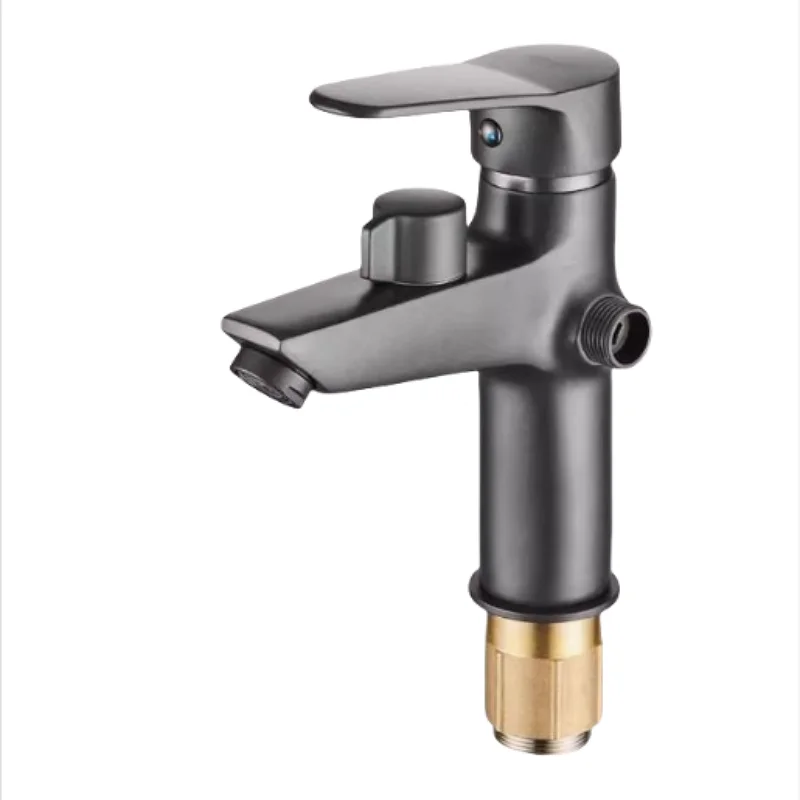 Brass Bathroom Basin Faucet With Shower Head Spray Toilet Countertop Washbasin Shampoo Washing Dual Use Bath Cold Hot Mixer Tap
