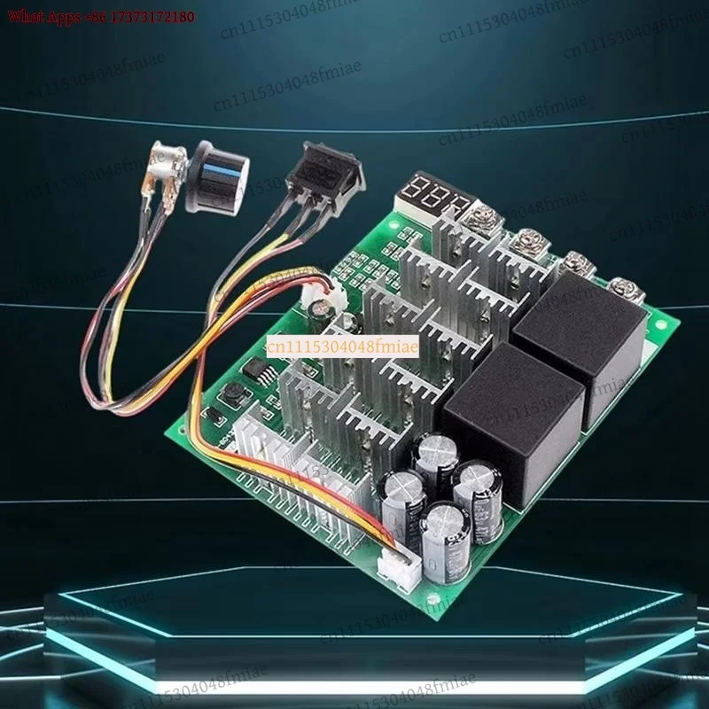 DC 10-55V 100A Motor Speed Controller PWM HHO RC Reversible Control Switch With LED Display