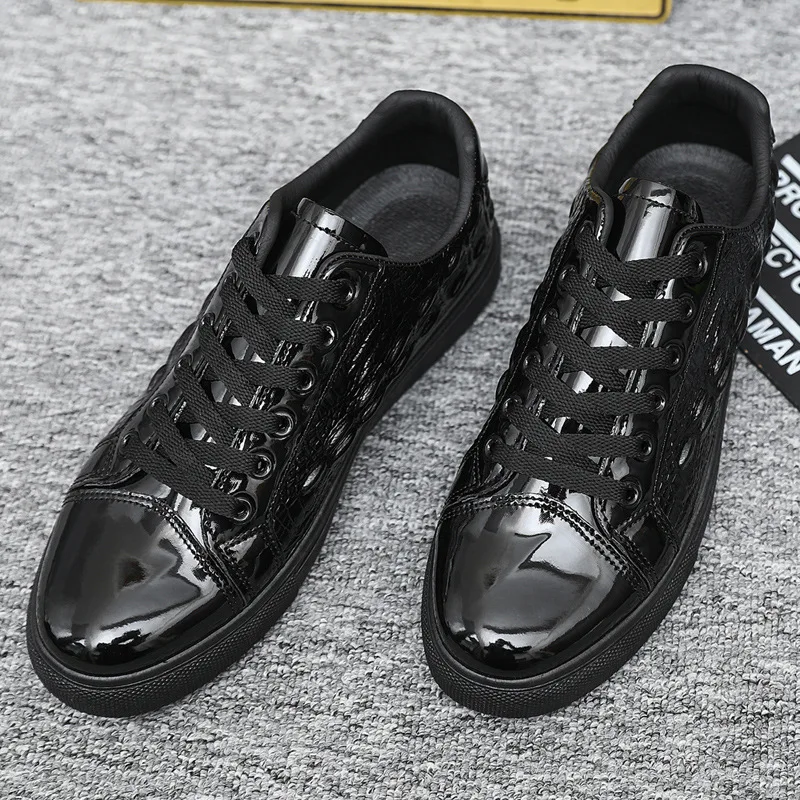Casual Leather Shoes for Men Flats Black Shoes Brand Male Office Work Shoes for Man Walking Sneakers Running tenis hombres image 2