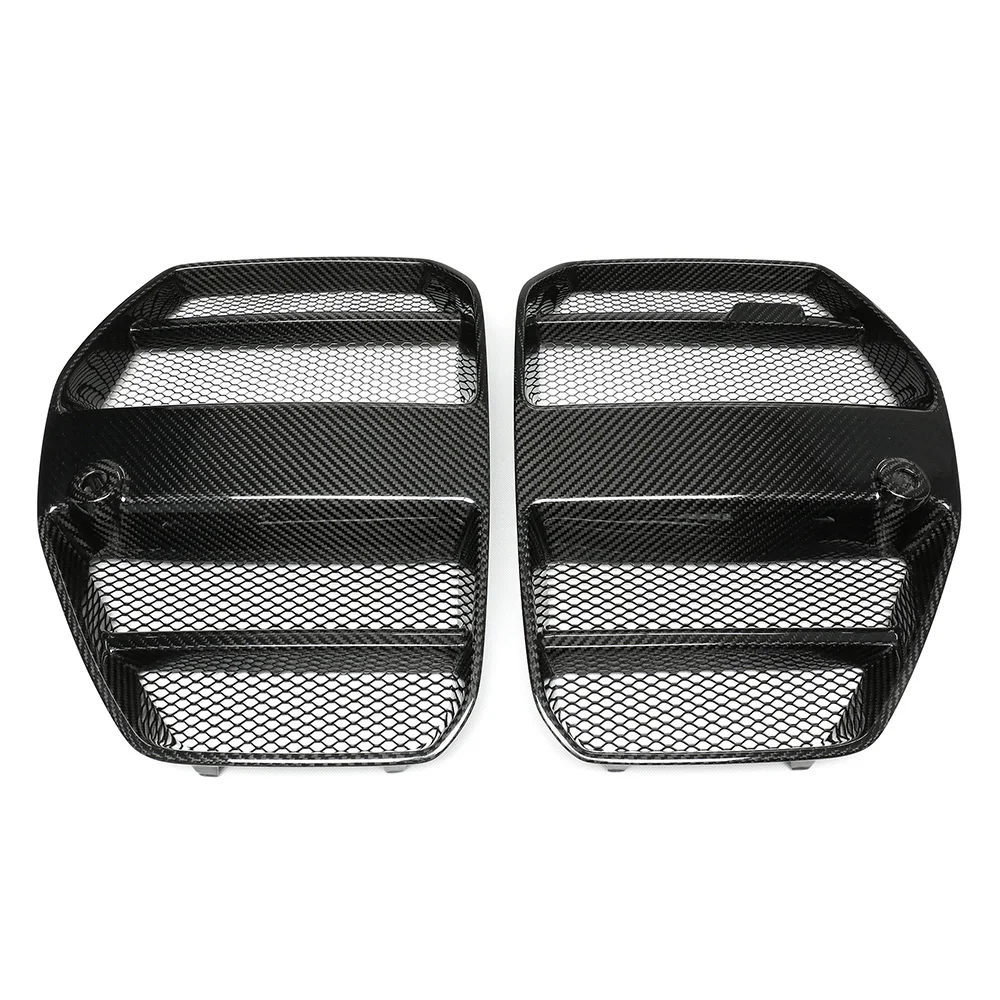 

Dry Carbon Fiber Front Grilles ST Style Stainless Mesh Screen for BMW G80 M3 G82 M3 G83