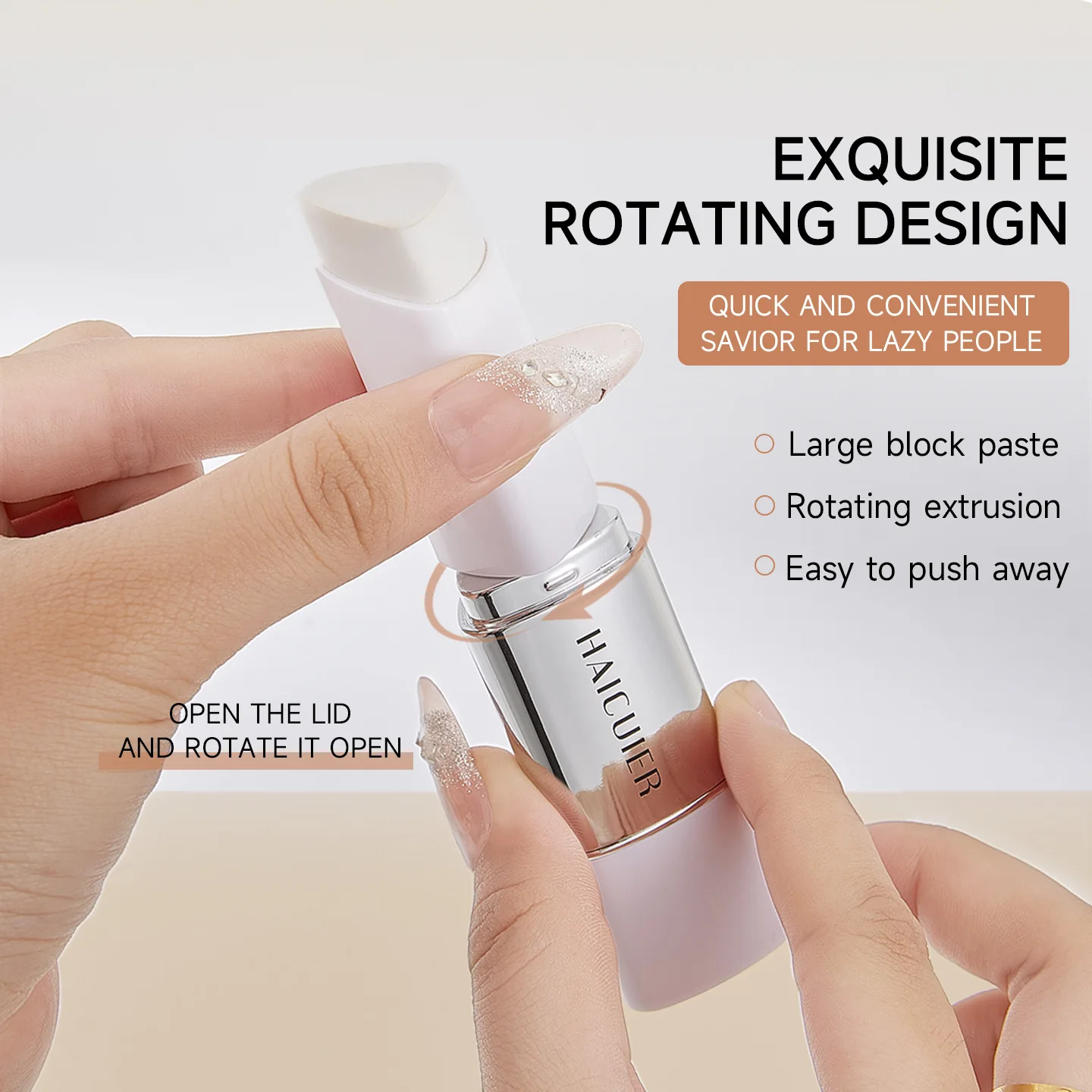 Wodoodporny, odżywczy, stały podkład w sztyfcie, tint do skóry, balsam tintujący do twarzy, korektor w sztyfcie do makijażu twarzy.