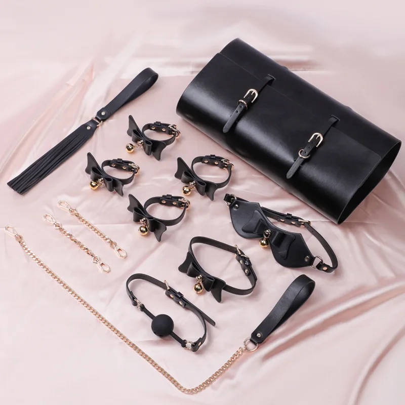 Neck Collar Necklace Harness Role-play Restraint For Couple Adults Game Sex Toys Erotic Toys Sex Shop Bondage Pu Leather