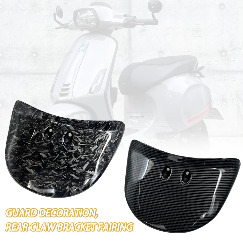 

For Vespa Sprint Primavera 50 125 150 2013-2023 Motorcycle Ducktail Rear Grab Holder ABS Plastic Fairing Gloss Carbon