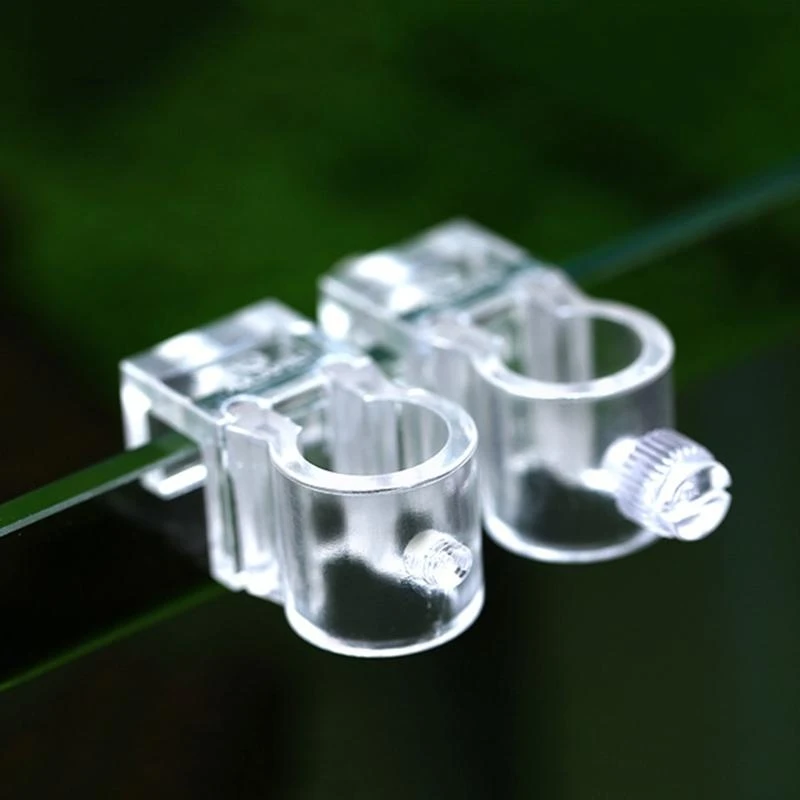 Aquarium Lily-Pipe Plastic Fixture for Fix Inflow/Outflow-Tube Clamp Plastic Water Pipe Clip Water Exchanger Hose
