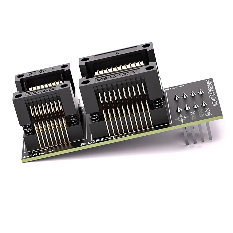 XZZ-enchufe programador BIOS de paso 4 en 1, adaptador SOP8 WSON8 QDFN8, quemador Flash EEPROM de 8 pines para Kit de herramientas de reparación de placa base de ordenador portátil