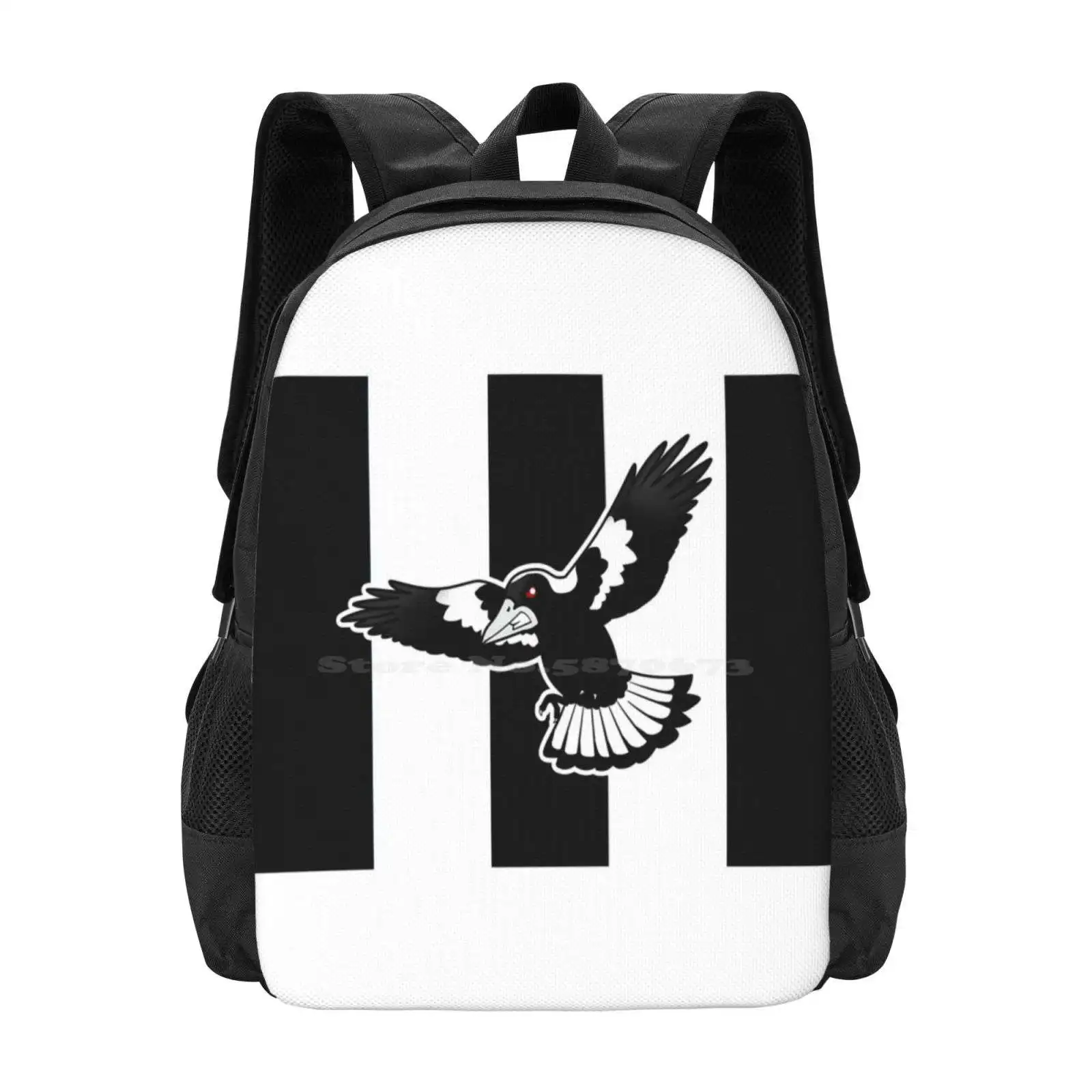 Swooping Magpie New Arrivals Unisex Bags Student Bag Backpack Magpies Magpie Swooping