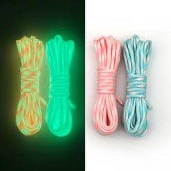Length 5m/10m Dia.4Mm 7 Cores Luminous Paracord Tent Rope for Hiking Camping Rope Clothesline Bracelet Braided Rope Lanyard