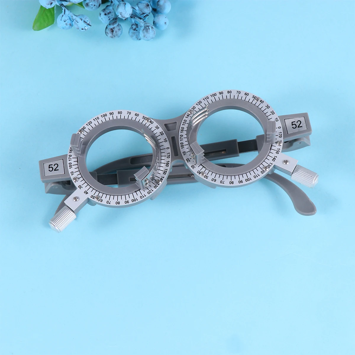 

Optic Trial Lens Frame for Eye Optometry Glasses Adjustable Lightweight Metal Plastic Professional Use Silicone Nose Rest