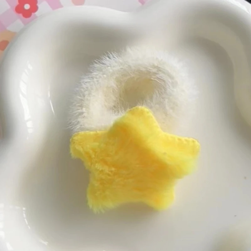 Ikat Rambut Mewah Rambut Bintang Ikat Rambut Warna-warni Putri Ikatan Berbulu Besar Putri Besar