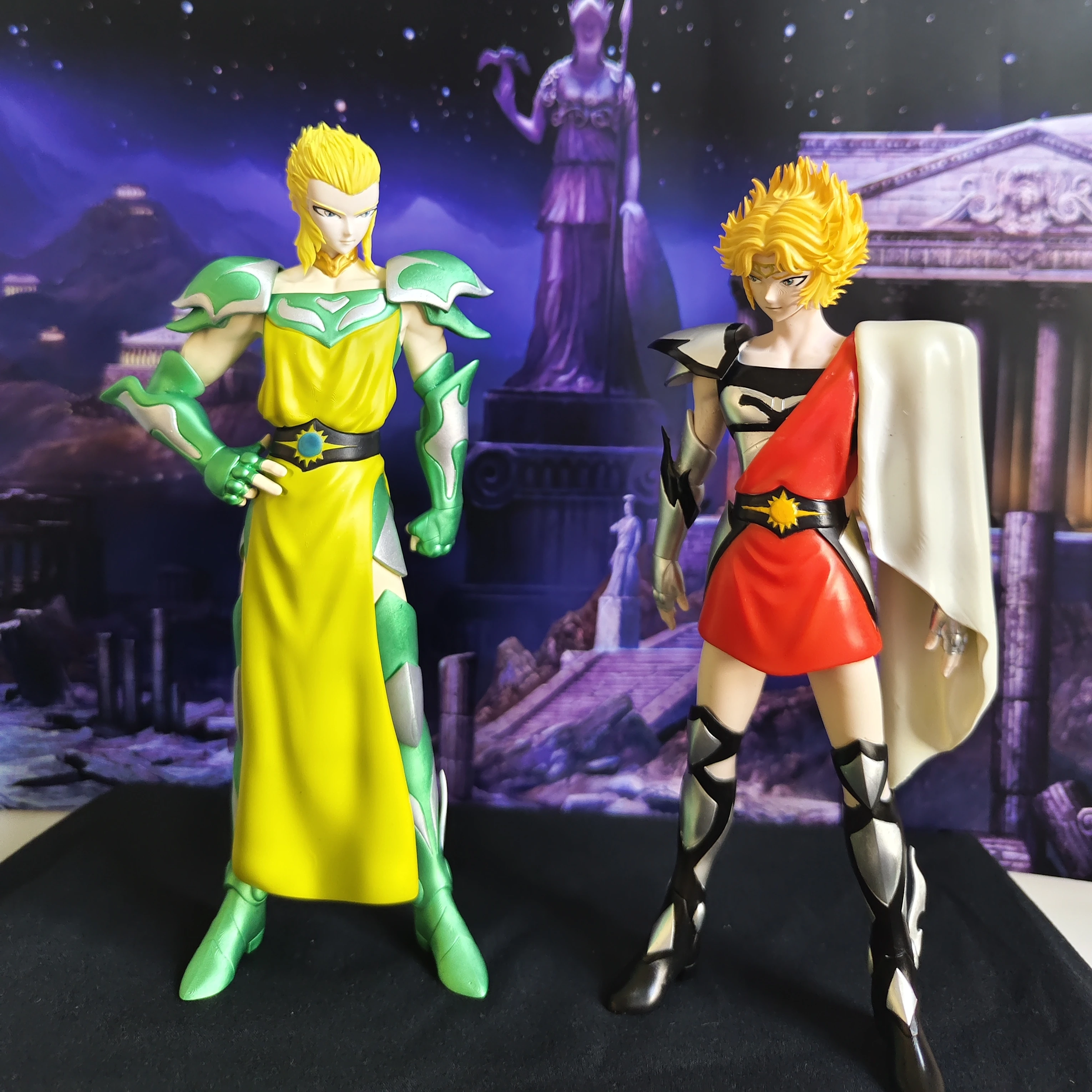 Estatua de resina Saint Seiya Abel y sus Corona Saints, modelo - Altar Ashlesha, Coma Berenice, figuras Lynx Jaoh