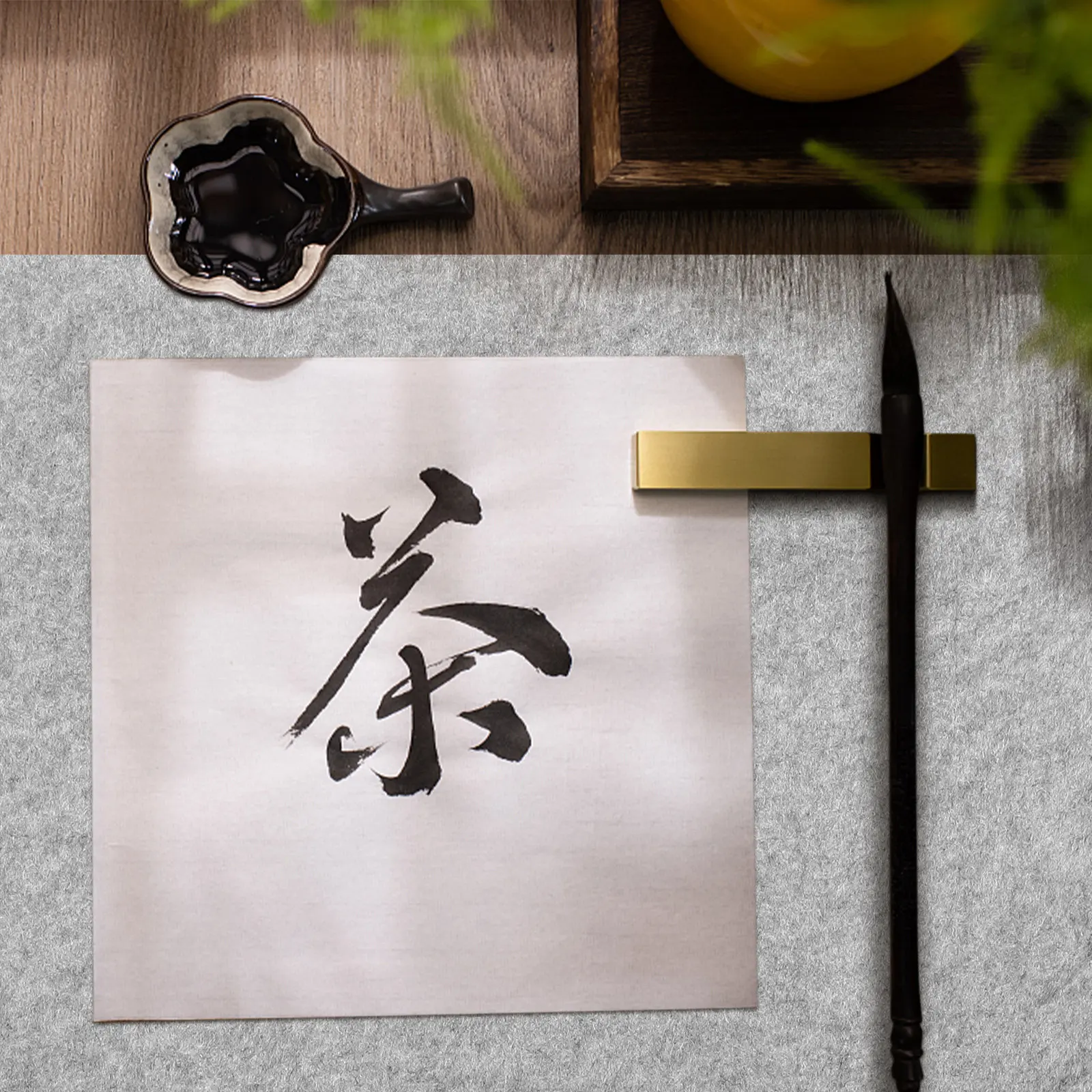 Exquisite Calligraphy Felt Cushion Mat Highly Absorbent Prevents Paper Slippage Perfect for Chinese Calligraphy Painting Writing